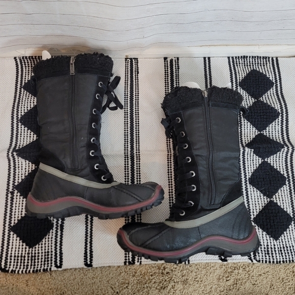 PAJAR WATERPROOF MID CALF BLACK SNOWBOOTS, SZ 9/9.5 - Picture 7 of 14